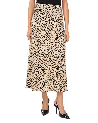 Vince Camuto Midi Skirt In Khaki Haze