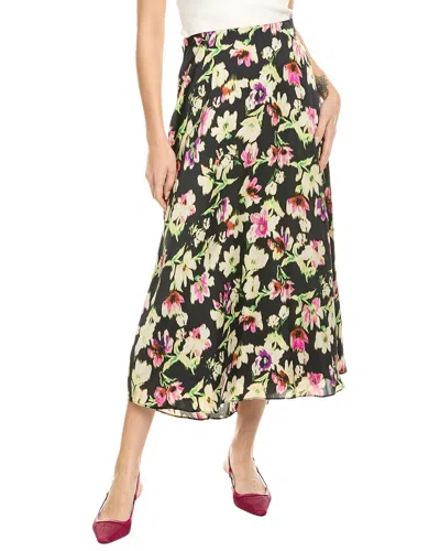 Vince Camuto Midi Slip Skirt In Multi