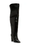 Vince Camuto Minnada Over The Knee Boot In Black Patent