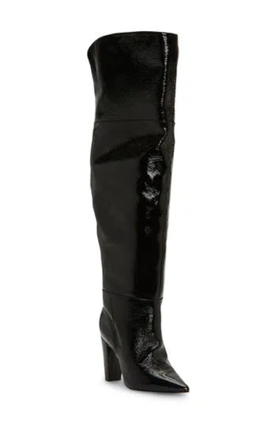 Vince Camuto Minnada Over The Knee Boot In Black Patent