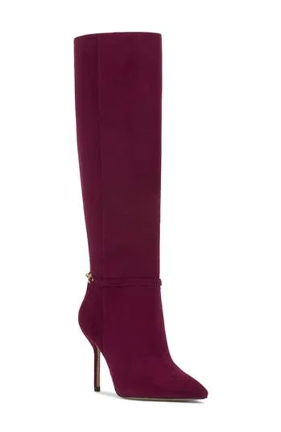 Vince Camuto Mirtha Pointed Toe Knee High Boot In Animal Print