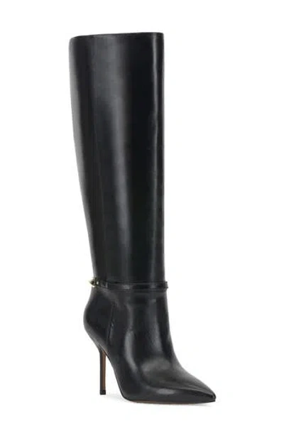 Vince Camuto Mirtha Pointed Toe Knee High Boot In Black