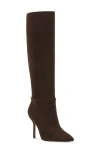Vince Camuto Mirtha Pointed Toe Knee High Boot In Brown