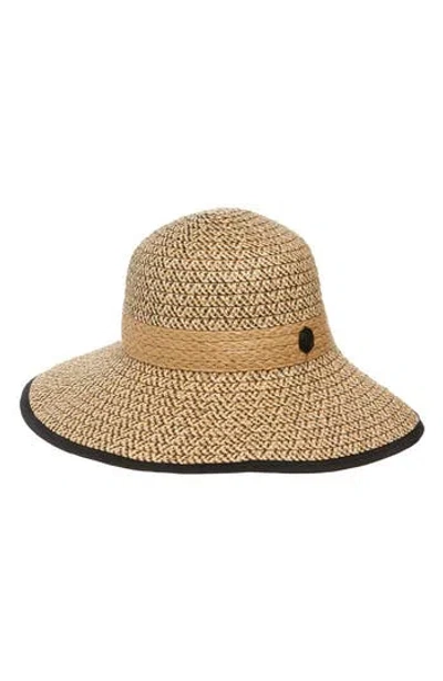 Vince Camuto Mixed Straw Face Framing Hat In Natural
