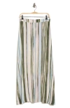 VINCE CAMUTO MIXED STRIPE CHALLIS SKIRT