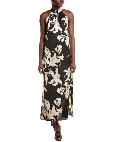 Vince Camuto Mock Neck Maxi Dress In Black