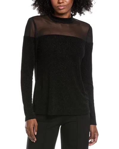 Vince Camuto Mock Neck Top In Black