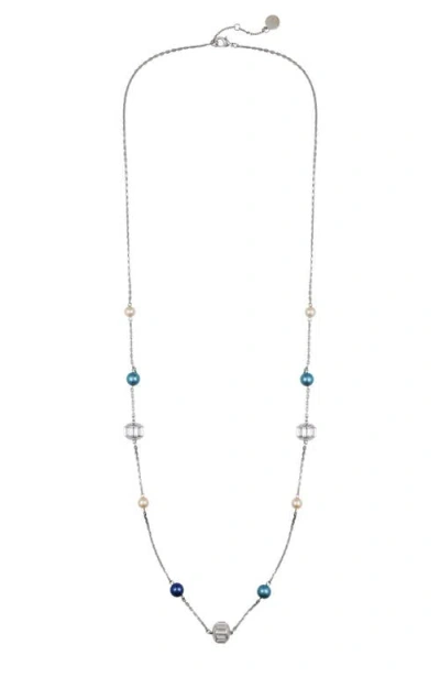 VINCE CAMUTO VINCE CAMUTO MULTI-COLOR PEARL BEAD LONG NECKLACE