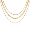 Vince Camuto Multi Layered Chain Necklace In Gold