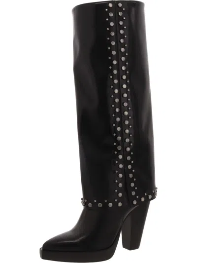 Vince Camuto Neltenni Womens Leather Tall Knee-high Boots In Black