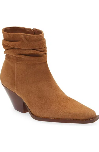 Vince Camuto Nerlinji Boots Women's Us 7.5 Brown Suede Snip Toe Bootie Zpo3509