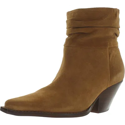 Vince Camuto Nerlinji Womens Suede Pointed Toe Ankle Boots In Multi