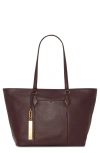 Vince Camuto Noemi Leather Tote In Burgundy