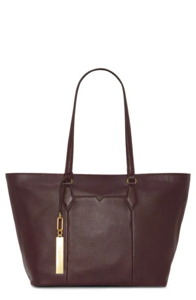 Vince Camuto Noemi Leather Tote In Burgundy