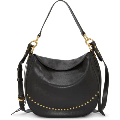 Vince Camuto Noemy Leather Shoulder Bag In Black