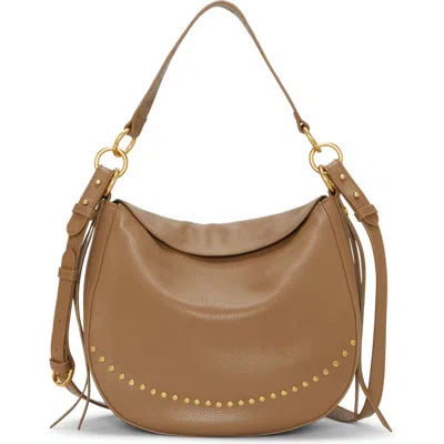 Vince Camuto Noemy Leather Shoulder Bag In Oyster