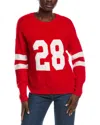 Vince Camuto Number Design Sweater In Red