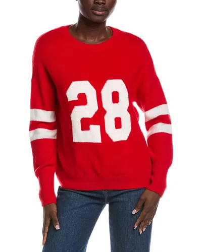 Vince Camuto Number Design Sweater In Red