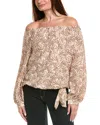 Vince Camuto Off-shoulder Blouse In Brown