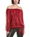 Vince Camuto Off-shoulder Blouse In Red