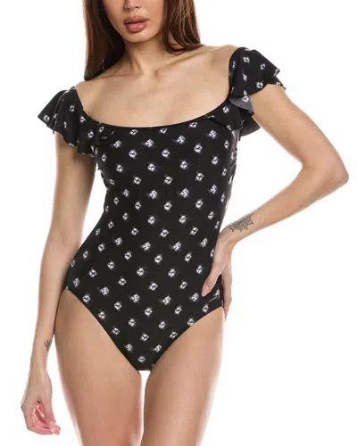 Vince Camuto Off-shoulder One-piece In Black