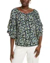 Vince Camuto Off-the-shoulder Blouse In Blue