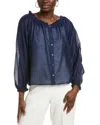 Vince Camuto Off-the-shoulder Blouse In Blue