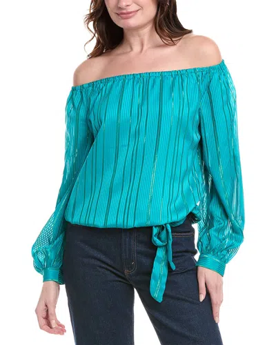 Vince Camuto Off-the-shoulder Blouse In Green
