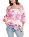 Vince Camuto Off-the-shoulder Linen-blend Blouse