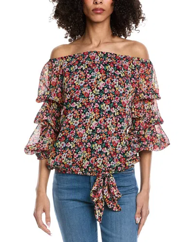 Vince Camuto Off-shoulder Top In Brown