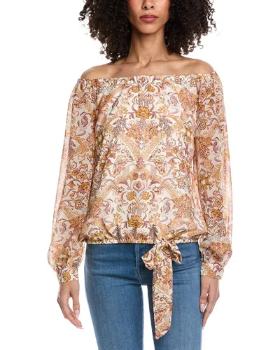 Vince Camuto Off-shoulder Top In Neutral