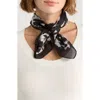Vince Camuto Ombre Animal Print Square Scarf In Black