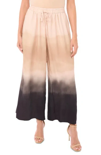 Vince Camuto Ombré Colorblock Wide Leg Drawstring Pants In Multi