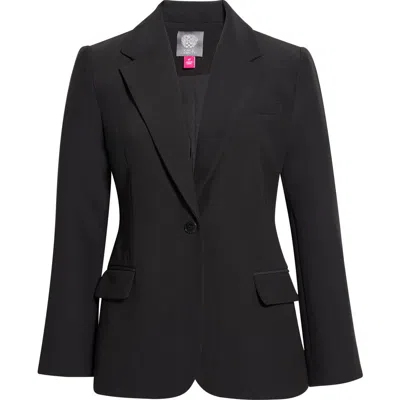 Vince Camuto One Button Blazer In Black