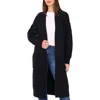Vince Camuto Open Front Cable Stitch Cardigan In Blue