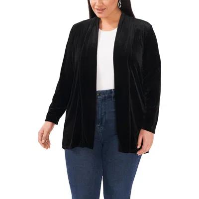Vince Camuto Open Front Cardigan In Black