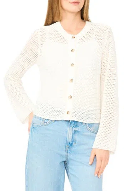Vince Camuto Open Weave Cardigan In Multi