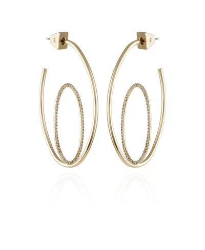 Vince Camuto Orbital Double Hoop Earrings In Gold