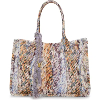 Vince Camuto Orla Canvas Tote In Brown