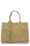 Vince Camuto Orla Woven Tote In Ltgreen 02