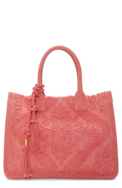 Vince Camuto Orla Woven Tote In Ltorange02