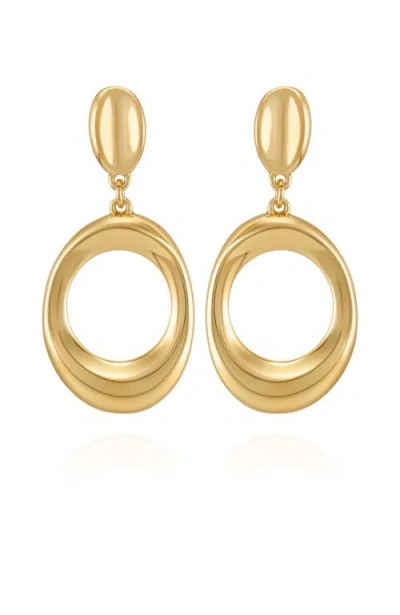 Vince Camuto Oval Drop Earrings In Gold