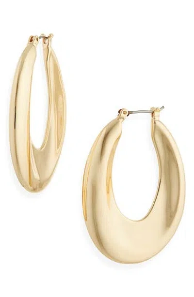 Vince Camuto Oval Hoop Earrings In Gold
