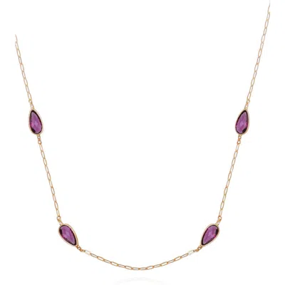 Vince Camuto Oval Station Necklace In Gold