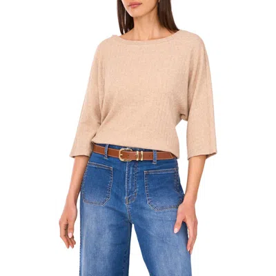Vince Camuto Oversize Boatneck Top In Pink