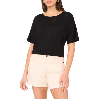 Vince Camuto Oversize Knit Top In Black