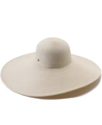 Vince Camuto Oversized Asymmetrical Floppy Hat In Bone