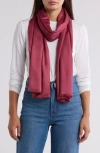 Vince Camuto Oversized Satin Pashmina Wrap In Deco Rose