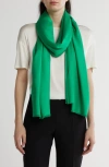 Vince Camuto Oversized Satin Pashmina Wrap In Medium Green