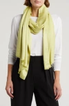 Vince Camuto Oversized Satin Pashmina Wrap In Pond Lily